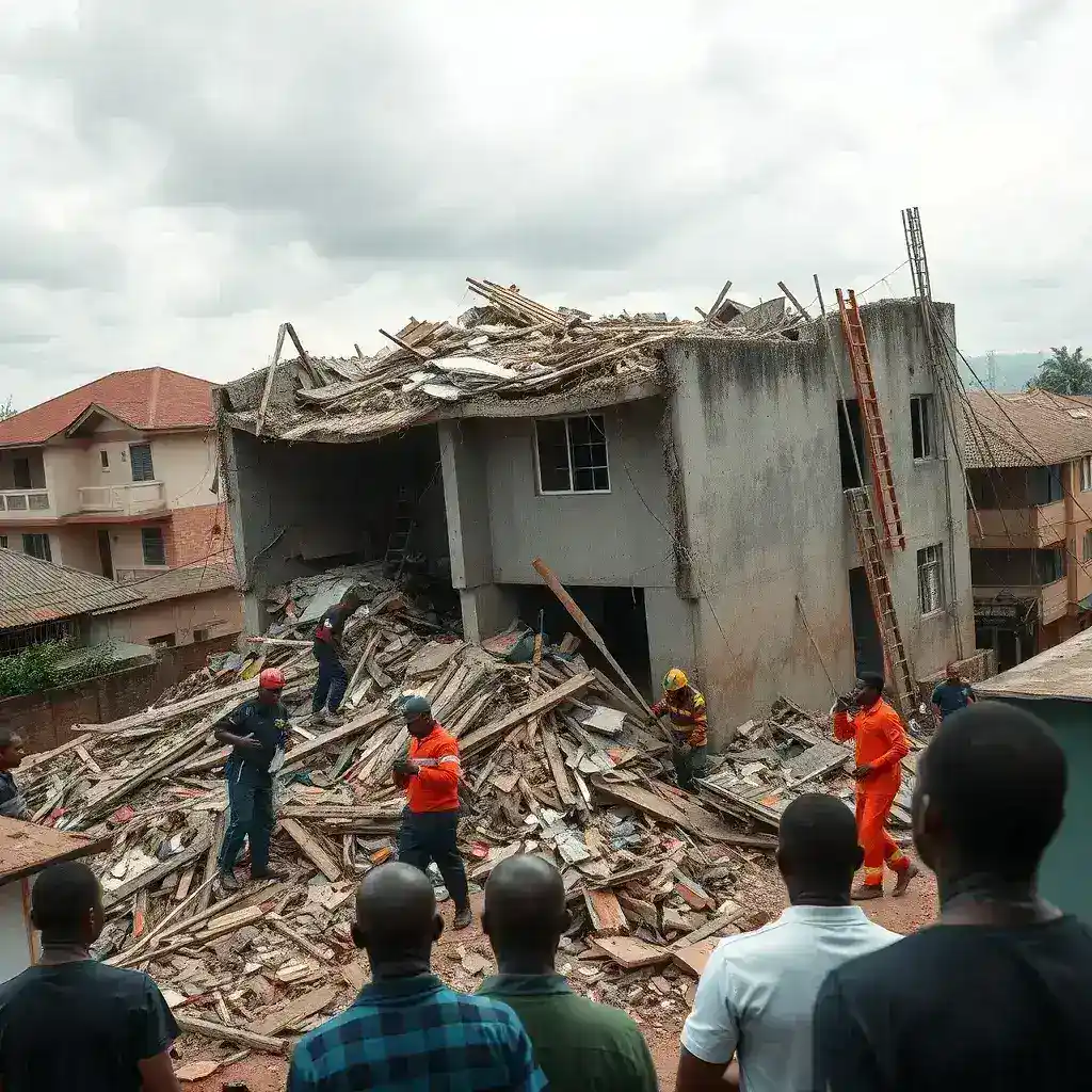 Building Collapse in Adenta: Four Rescued, Search Continues for Trapped Woman Amidst Heavy Rains