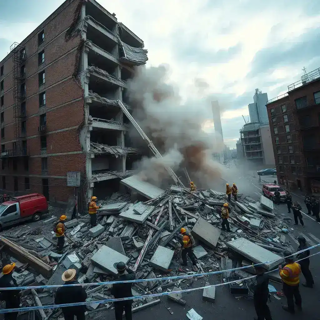 Building Collapse in North Industrial Area Sparks Intense Rescue Operation