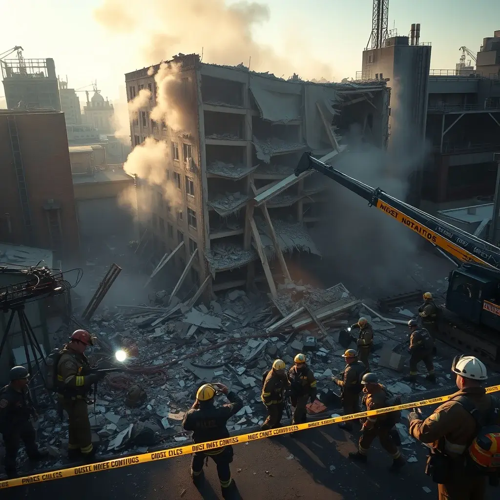 Building Collapse in North Industrial Area Traps Two; Rescue Efforts Underway