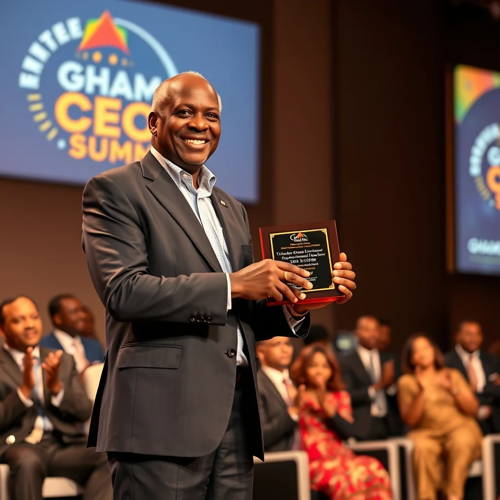 Dr. Daniel McKorley Honored for Industrial and Economic Contributions at Ghana CEO Summit