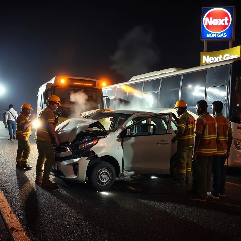 Firefighters Perform Dramatic Rescue After Konongo Highway Collision