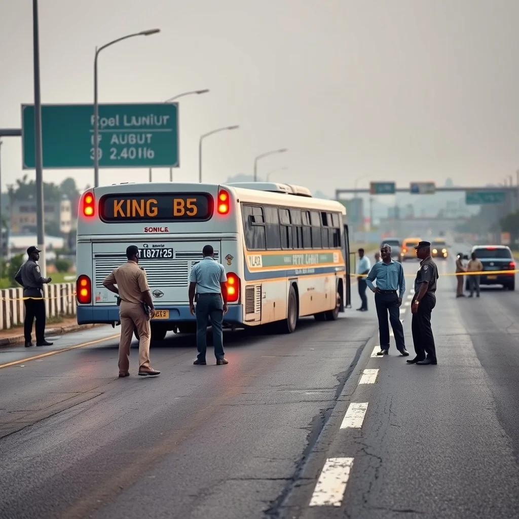 Foreign National Dies After Bus Collision at Pedu Junction