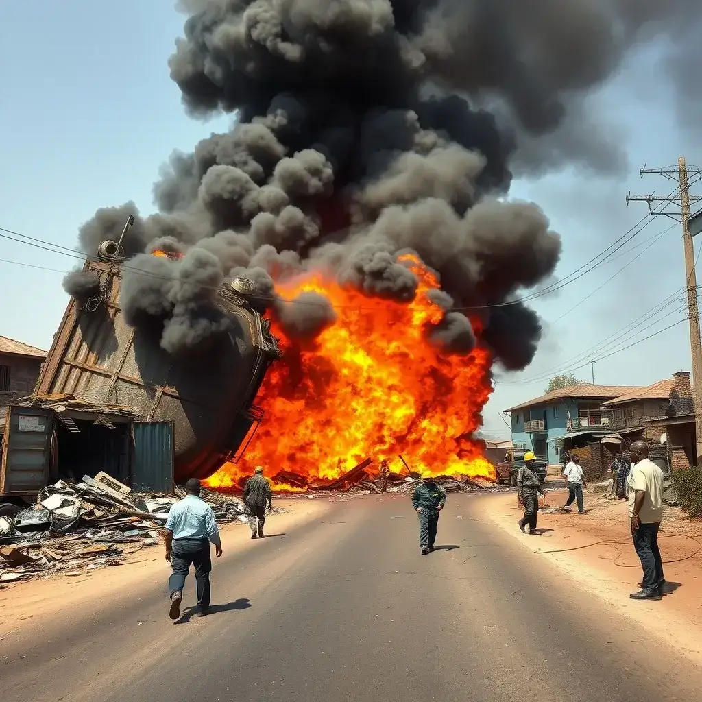 Fuel Tanker Tragedy Claims Two Lives in Adubinsu Crash