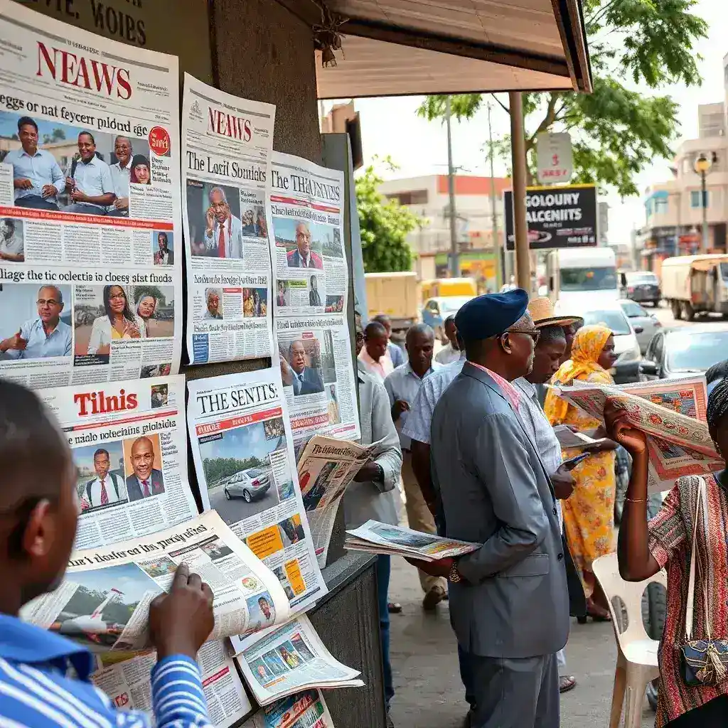 Ghanaian Media Landscape: Front Pages Reflect Daily Concerns and National Discourse