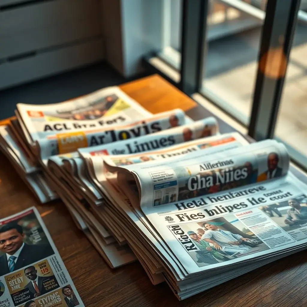 Ghanaian Media Landscape Under Scrutiny as Front Pages Reveal Diverse Concerns