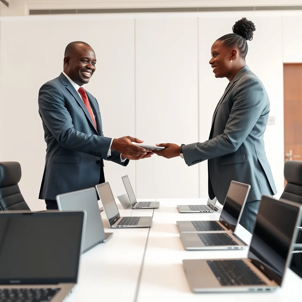 Ghanaian Parliament Receives 10 Laptops to Boost Digital Operations