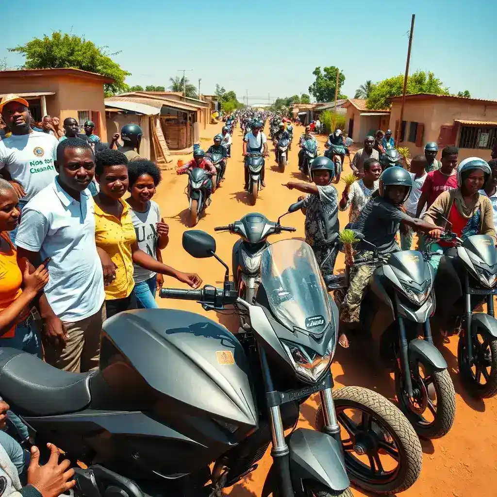 Ghanaian Town Embraces Electric Motorbikes as Grassroots Climate Solution