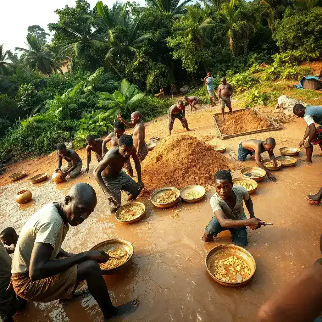 Ghana's Gold Production Soars on Small-Scale Mining Boom, Despite Large-Scale Decline