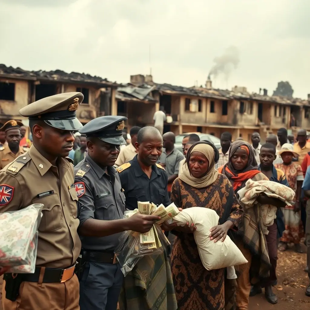 Government, Police Offer Financial Aid to Families Displaced by Accra Barracks Fire