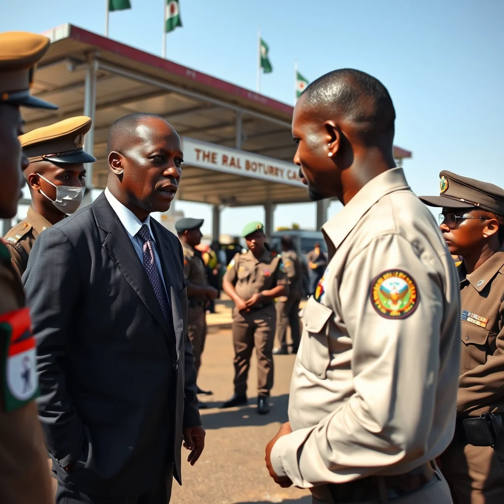 Interior Minister Visits Aflao Border, Commends Agencies and Pledges Support