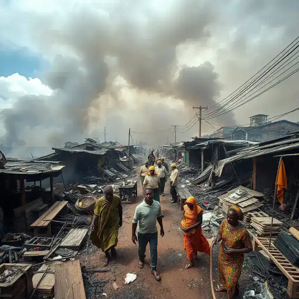 Makola Market Fire Ravages Shops, Traders Face Devastating Losses