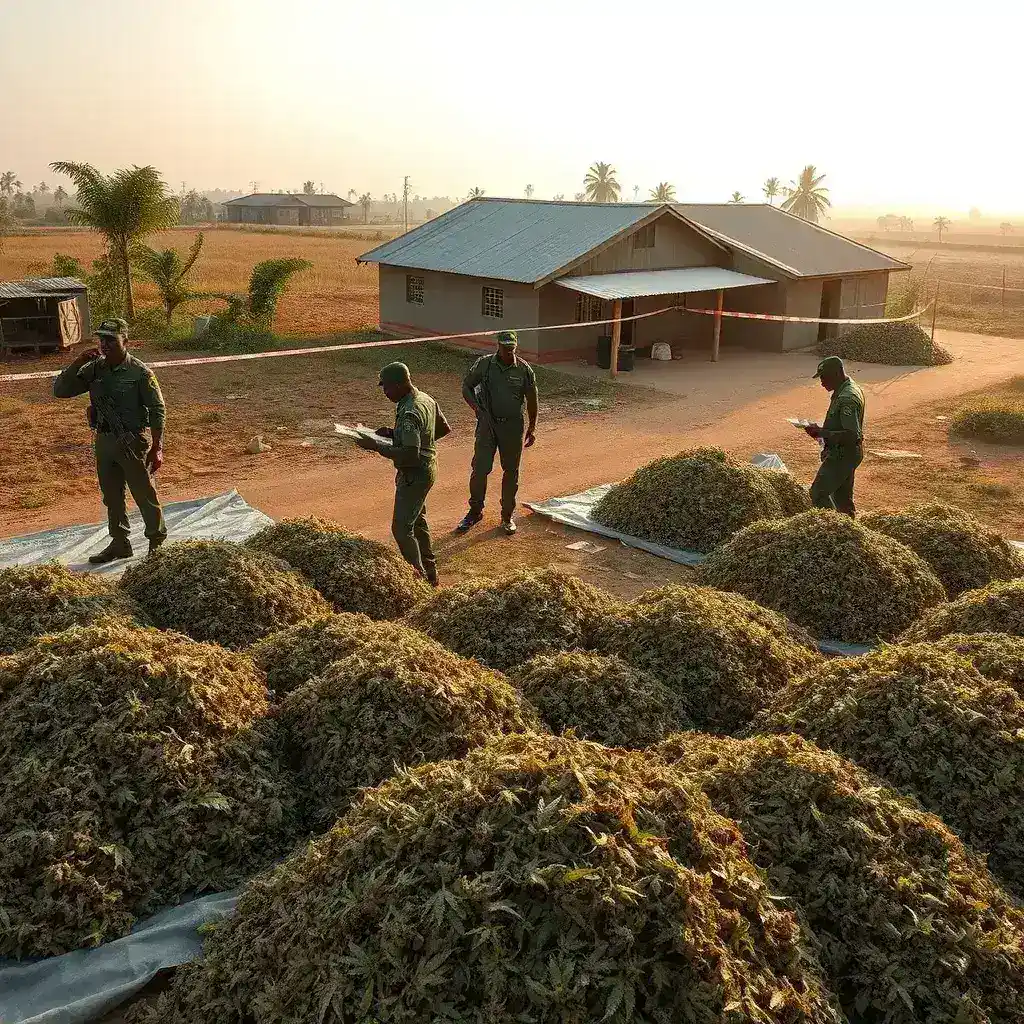 Massive Cannabis Haul Uncovered in Volta Region Anti-Drug Operation