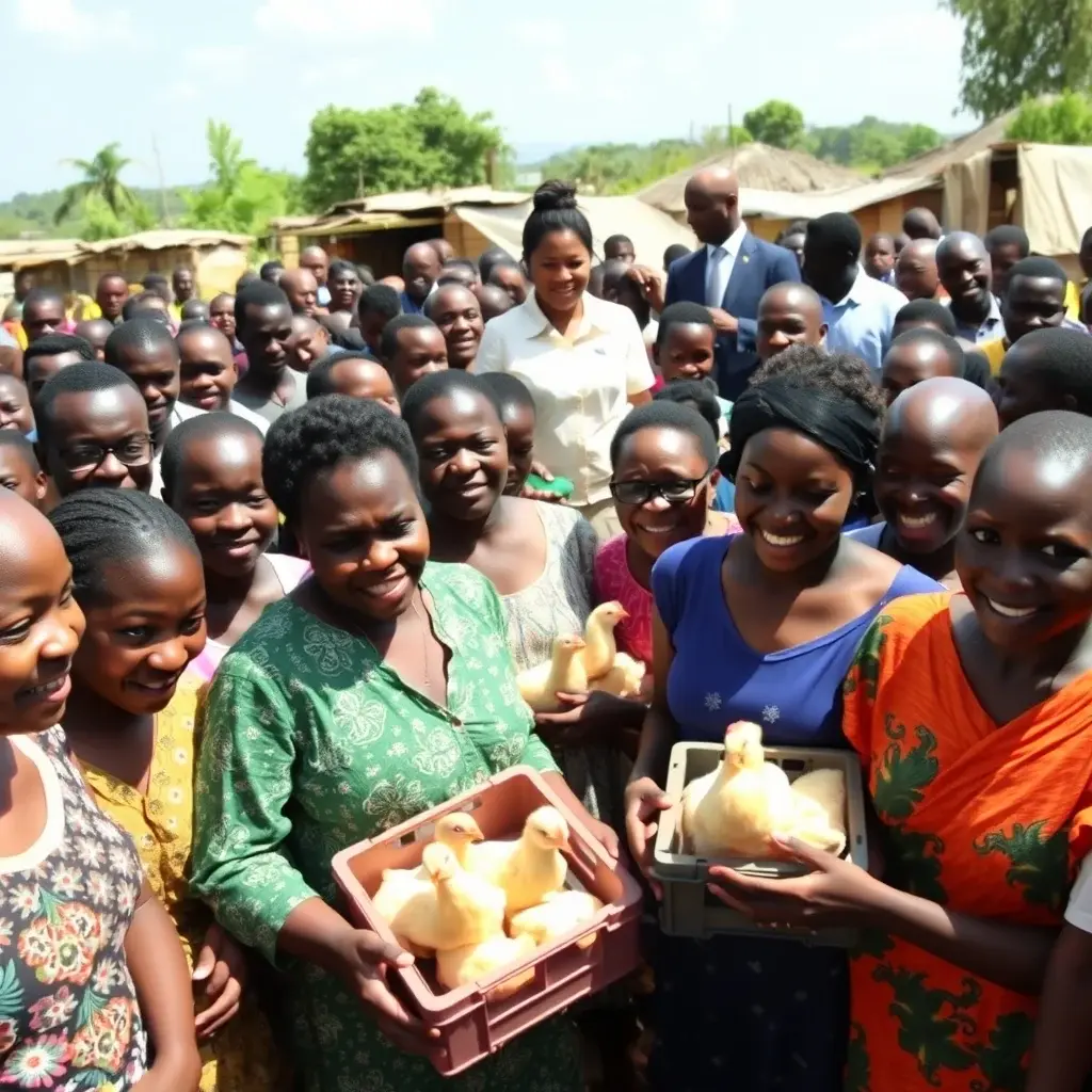 Nkoko Nkitinkiti Initiative Empowers South Tongu Residents with Poultry Farming