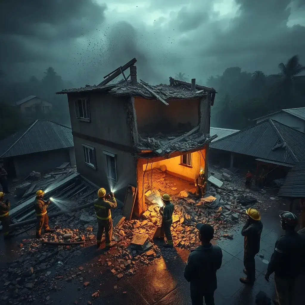 One Dead, Three Injured as Building Collapses Amidst Heavy Rains in Adenta