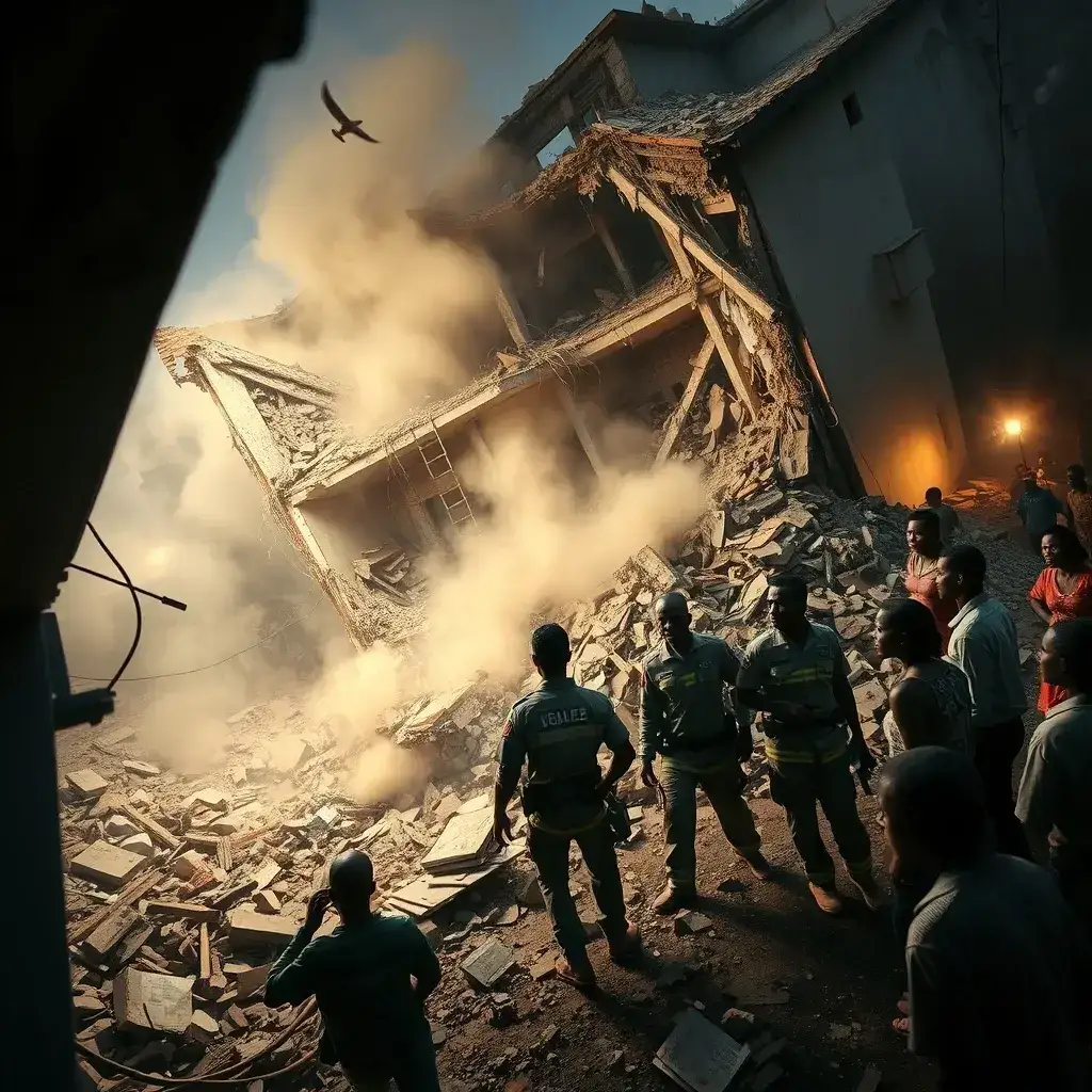 One Dead, Two Trapped as Building Collapses in Adenta