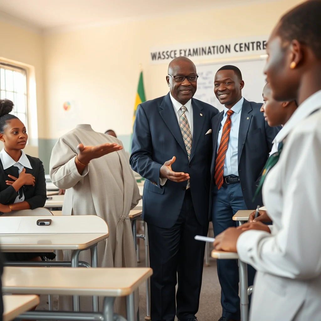 Tema West MCE Visits WASSCE Centers, Emphasizes Integrity and Academic Excellence
