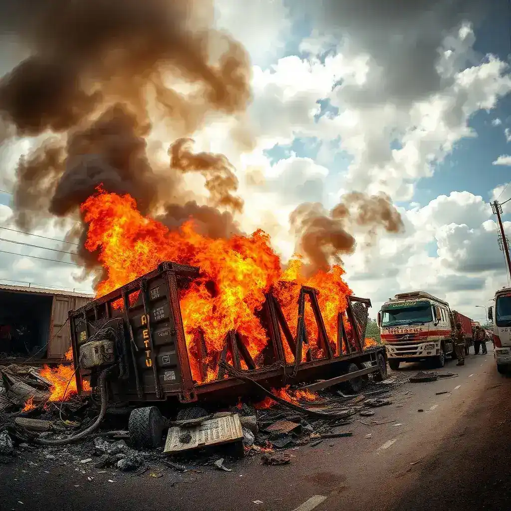 Tragic Fuel Tanker Explosion Claims Two Lives in Adubinsu
