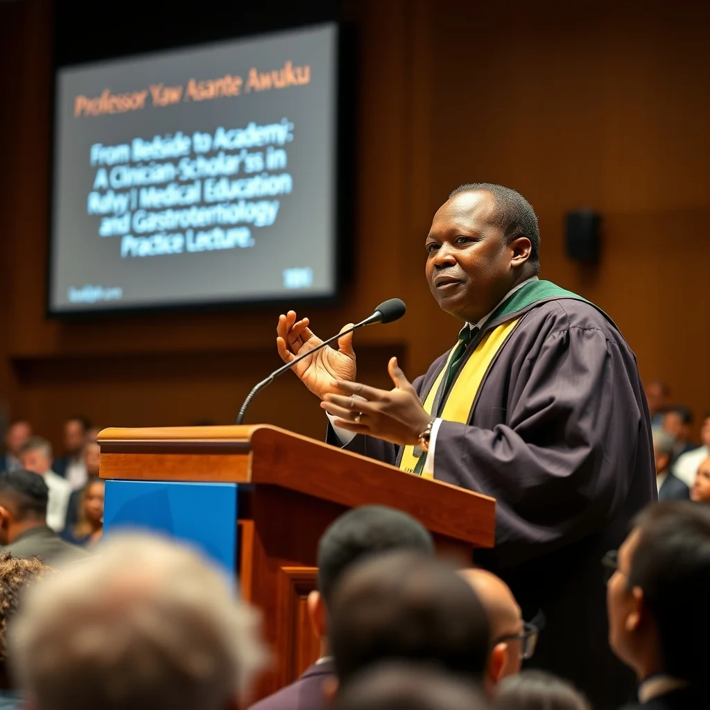 UHAS Professor Advocates for Healthcare System Overhaul in Inaugural Lecture